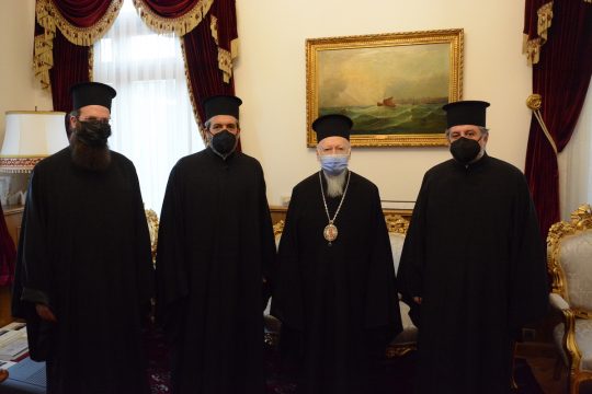 Une délégation du Patriarcat d’Alexandrie reçue par le patriarche œcuménique