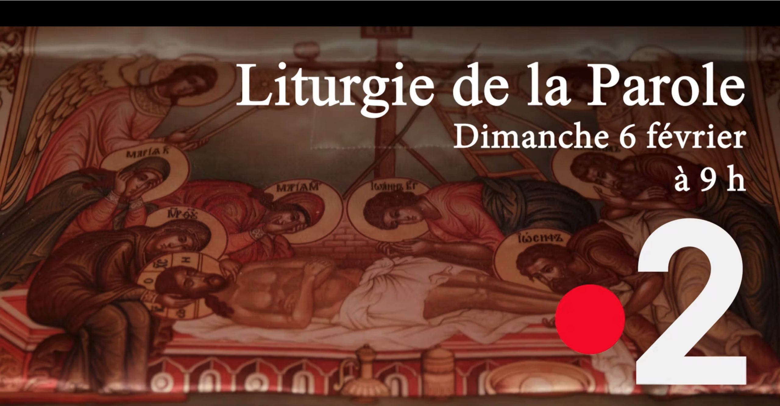 France 2  – « la liturgie de la parole » avec le père macaire de simonos pétra, le 6 février à 9h05