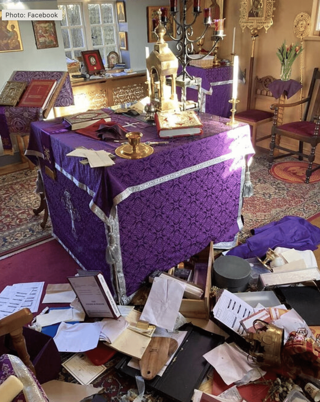 L’église russe saint-nicolas à oxford a été cambriolée et saccagée samedi matin