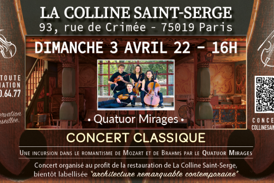 Les concerts de la colline Saint-Serge – saison 2021/2022