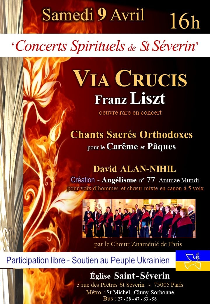 Concerts du chœur « znamenie » le 9 et le 10 avril 2022