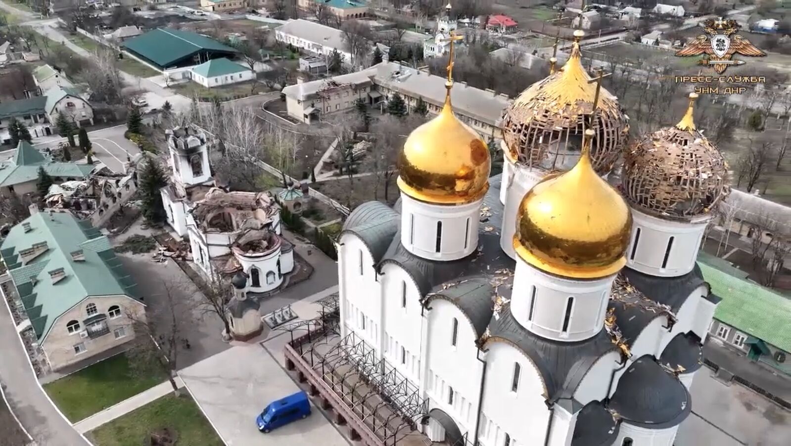 L’armée ukrainienne continue à bombarder un monastère du Donetsk qui abrite 300 civils