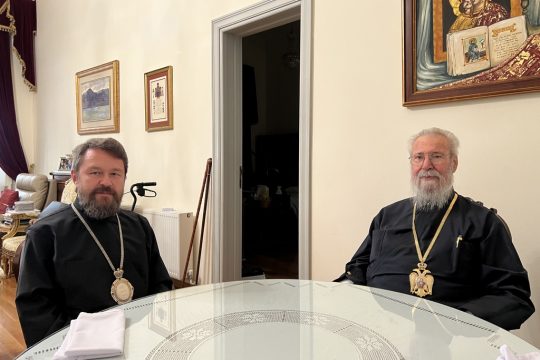 Le métropolite de Volokolamsk Hilarion a rencontré l’archevêque de Chypre Chrysostome