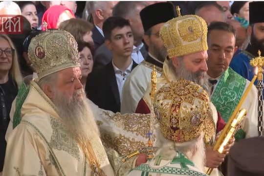 Diffusion en direct de la liturgie de la réconciliation à Belgrade