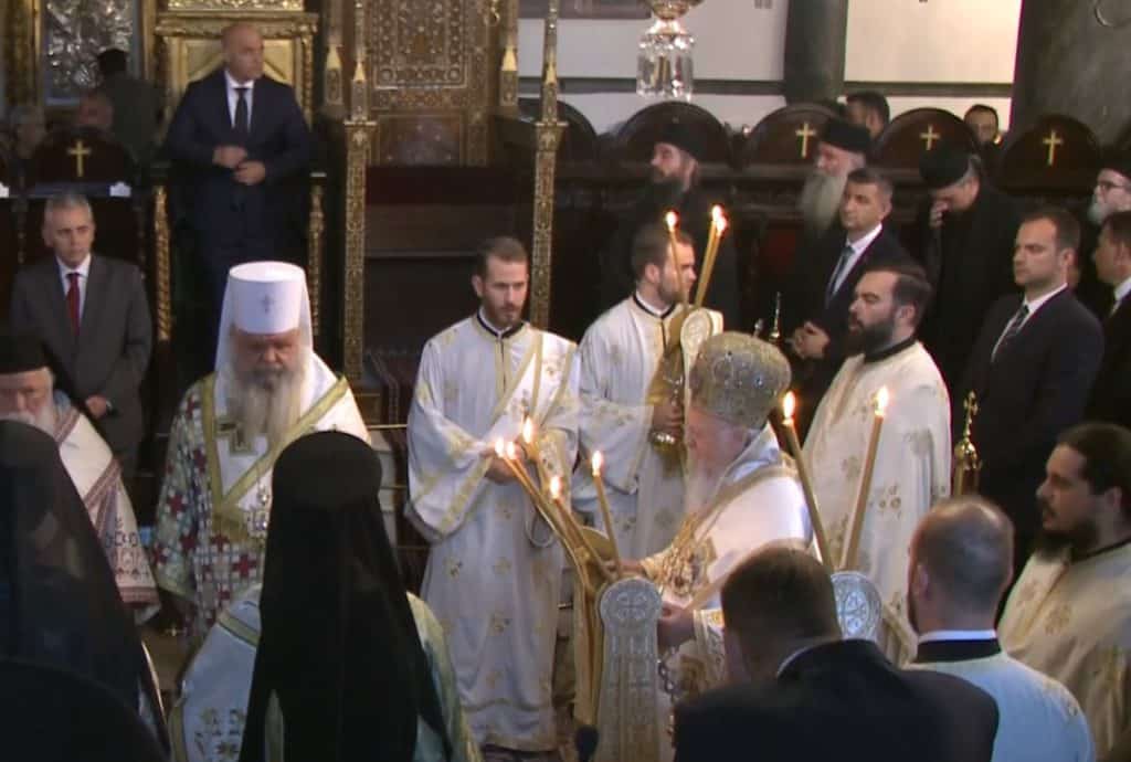 Concélébration du patriarche œcuménique avec l’archevêque d’Ohrid