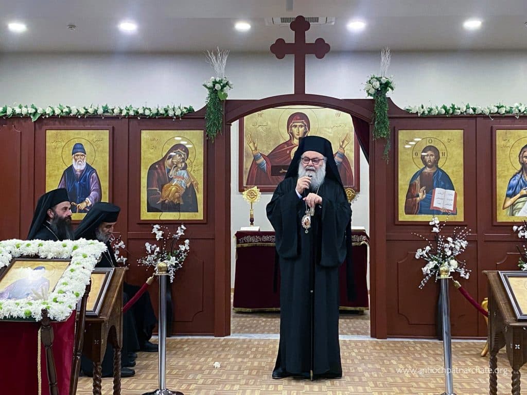 Le Patriarche d’Antioche a parlé des vertus de saint Païssios l’Athonite