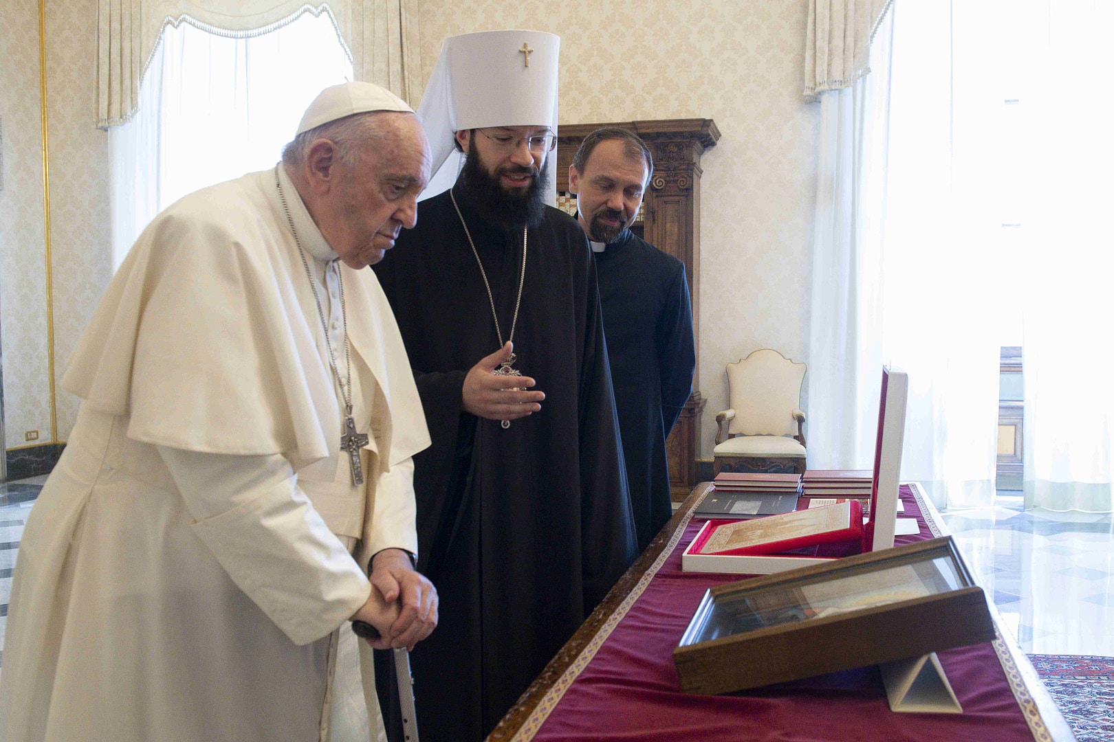 Rencontre du métropolite antoine de volokolamsk avec le pape françois