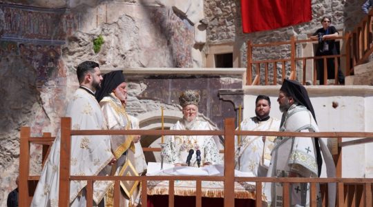Le patriarche oecuménique Bartholomée a célébré la Dormition au monastère historique de Soumela à Trébizonde (Turquie) 