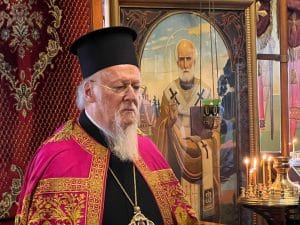 « prions tous pour que cesse la guerre en ukraine » a déclaré le patriarche œcuménique lors de la fête de saint pantéleïmon