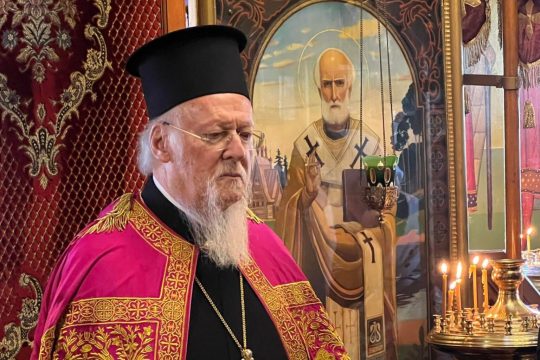 « Prions tous pour que cesse la guerre en Ukraine » a déclaré le patriarche œcuménique lors de la fête de saint Pantéleïmon