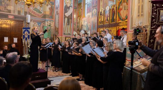 Le chœur de l’archevêché de Washington (OCA) a donné un concert de musique liturgique élaborée par des compositeurs américains