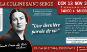 Pièce de théâtre : « Mère Marie – une dernière parole de vie » à Paris le 13 novembre