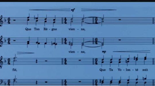 Un “Notre Père” pour chœur mixte composé par Michel N. Ossorguine