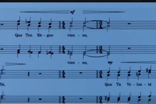 Un “Notre Père” pour chœur mixte composé par Michel N. Ossorguine