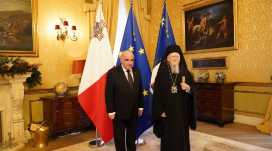 Le patriarche œcuménique Bartholomée effectue une visite à Malte