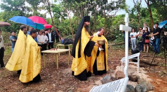 La première pierre d’une église dédiée à saint Jean de Changhaï a été posée aux Philippines