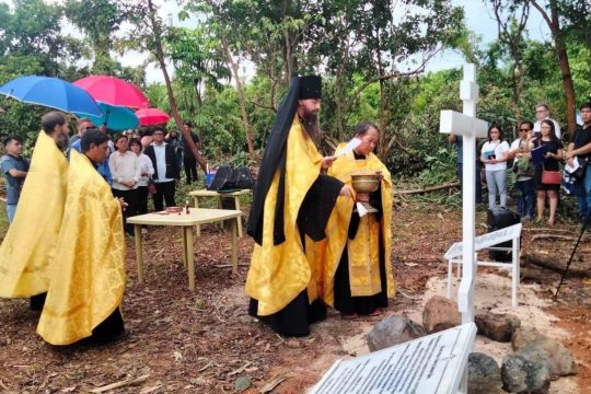 La première pierre d’une église dédiée à saint Jean de Changhaï a été posée aux Philippines