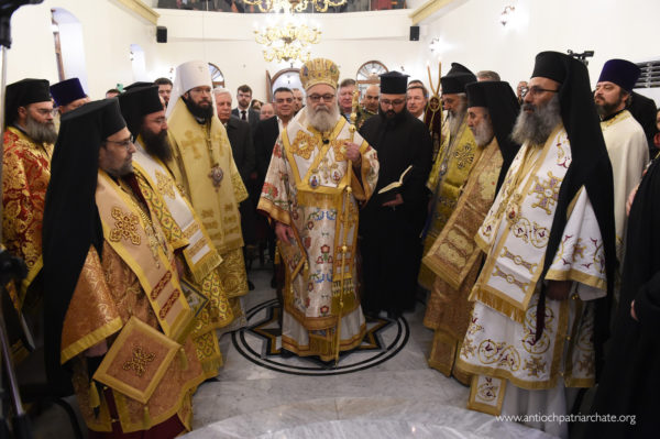 Le patriarche d’antioche jean x a inauguré l’église saint-georges, reconstruite à arbin, dans la banlieue de damas