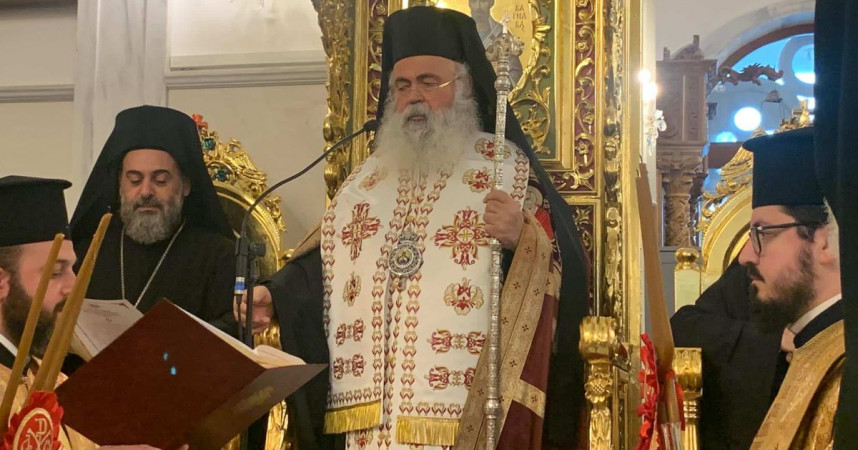 Le nouvel archevêque est intronisé à chypre