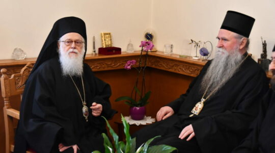 Le métropolite du Monténégro Joannice a effectué une visite à l’Église orthodoxe d’Albanie