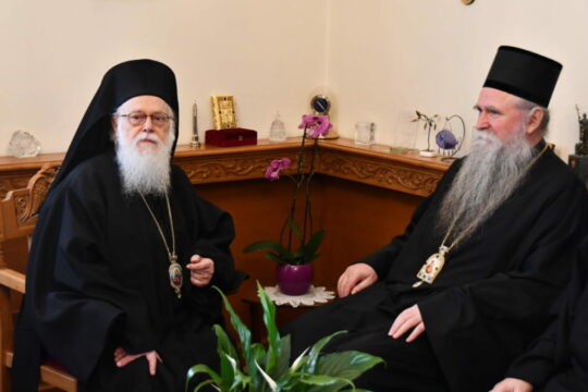 Le métropolite du Monténégro Joannice a effectué une visite à l’Église orthodoxe d’Albanie