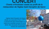 Concert de chants orthodoxes russes au profit de la restauration de l’église Saint-Séraphin-de-Sarov