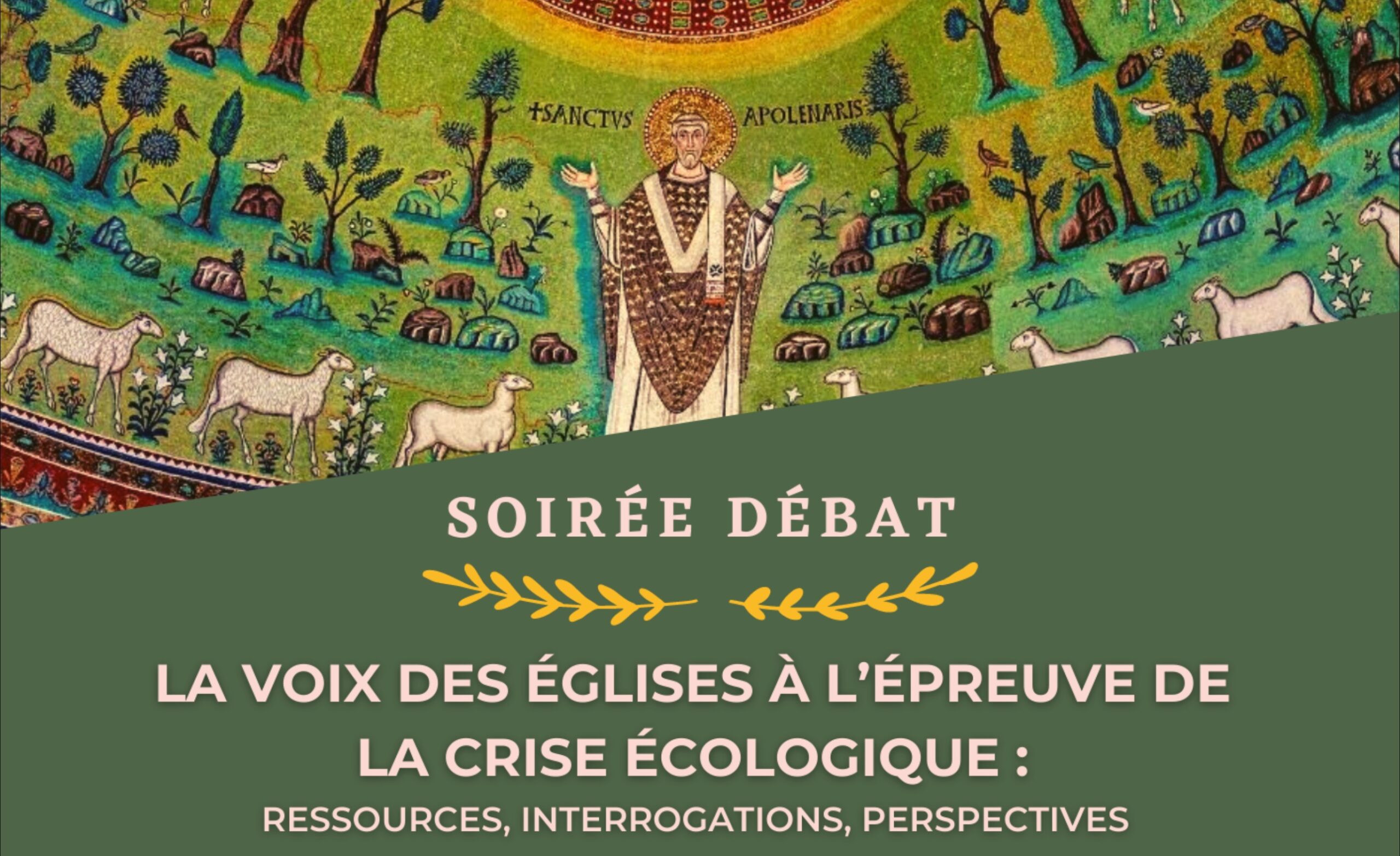 Soirée-débat « la voix des Églises à l’épreuve de la crise écologique : ressources, interrogations, perspectives »