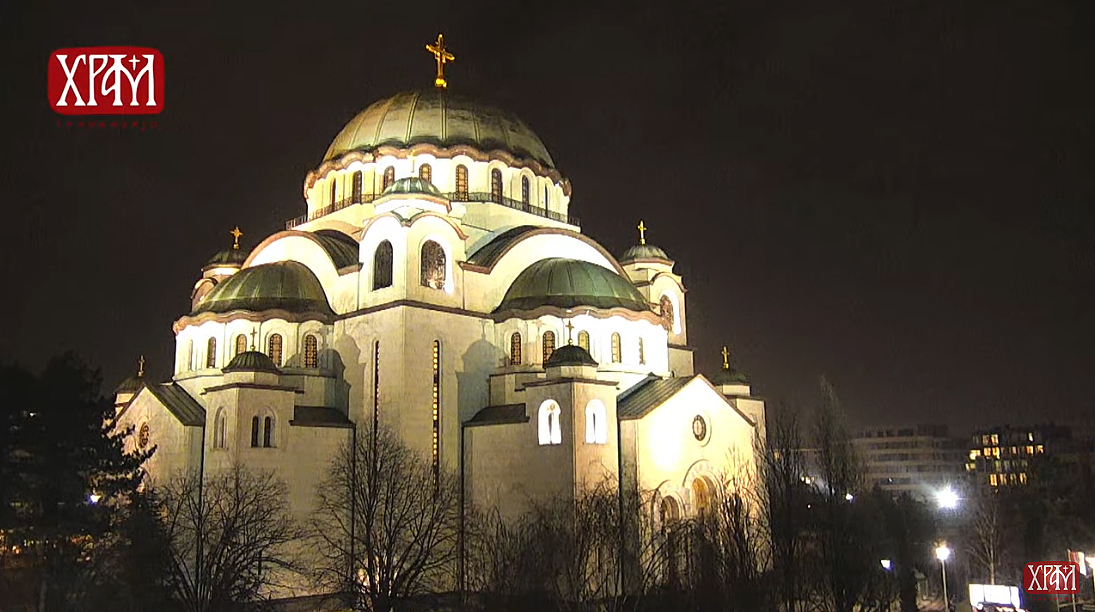Le chœur byzantin « tropos » a chanté l’office de l’hypapante en la cathédrale saint-sava de belgrade (vidéo)