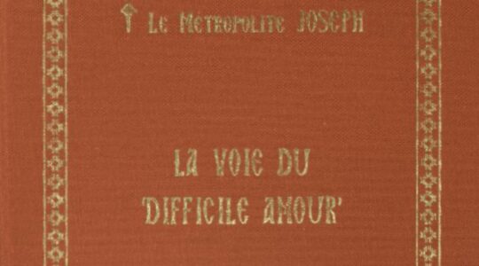 Vient de paraître aux Éditions Apostolia : « La voie du ‘difficile amour’ » par le métropolite Joseph