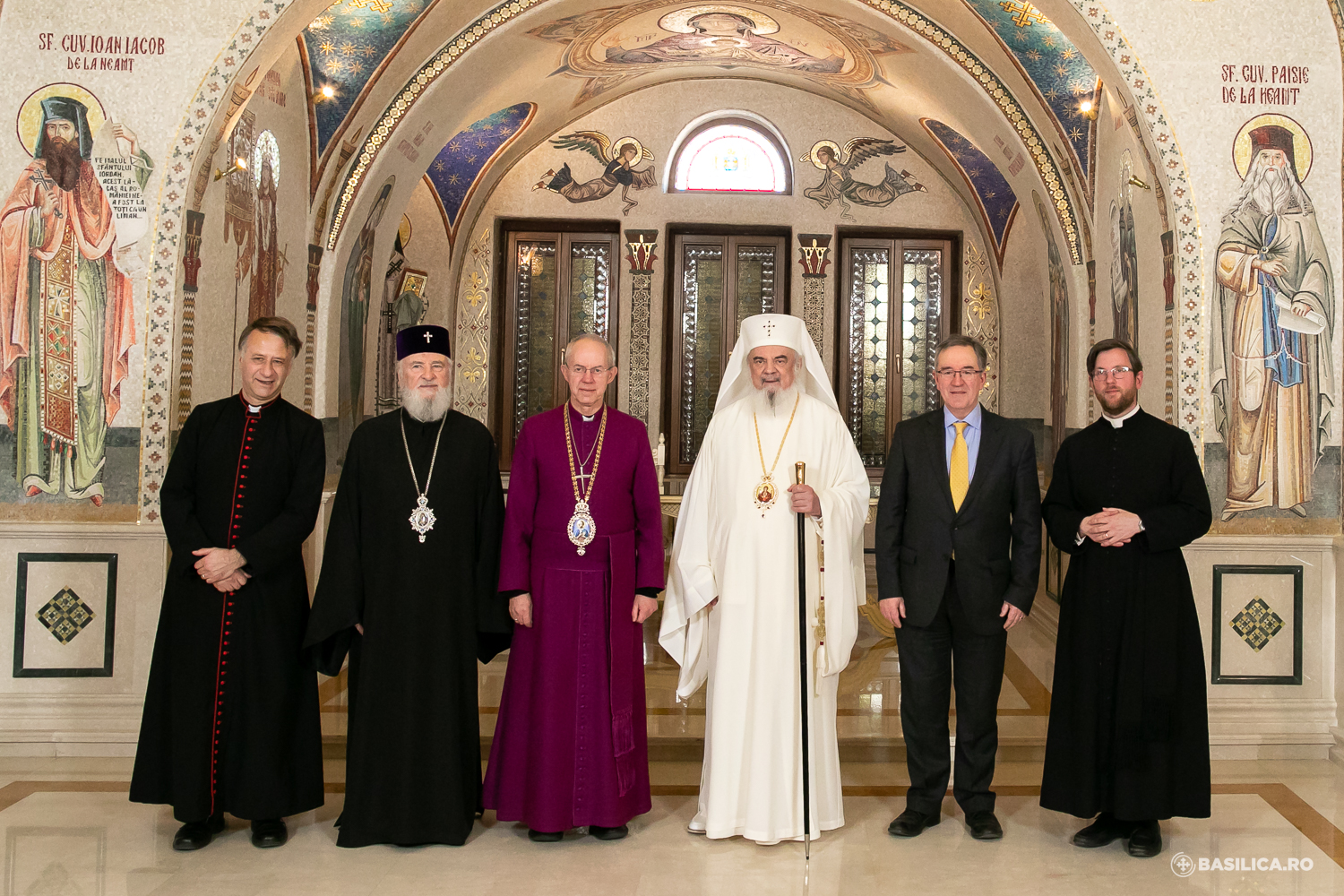 L’archevêque de canterbury en visite au patriarche roumain