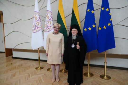 Fin de la visite du patriarche Bartholomée en Lituanie
