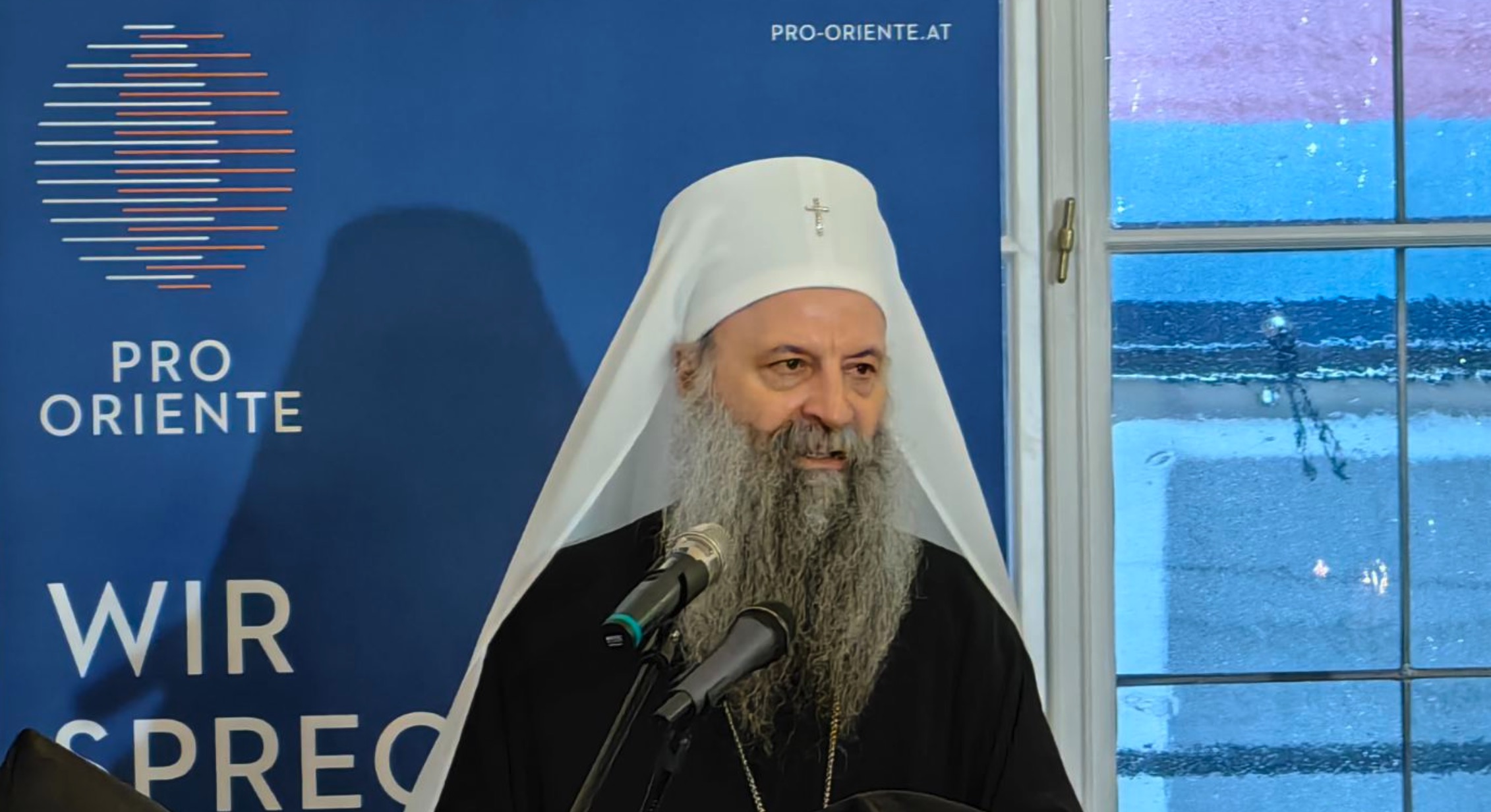 Discours solennel du patriarche de serbie porphyre à la fondation pro oriente à vienne
