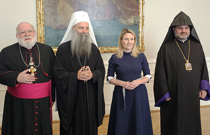 Le patriarche de serbie s’est entretenu avec la ministre susanne raab au sujet des droits des orthodoxes serbes en autriche