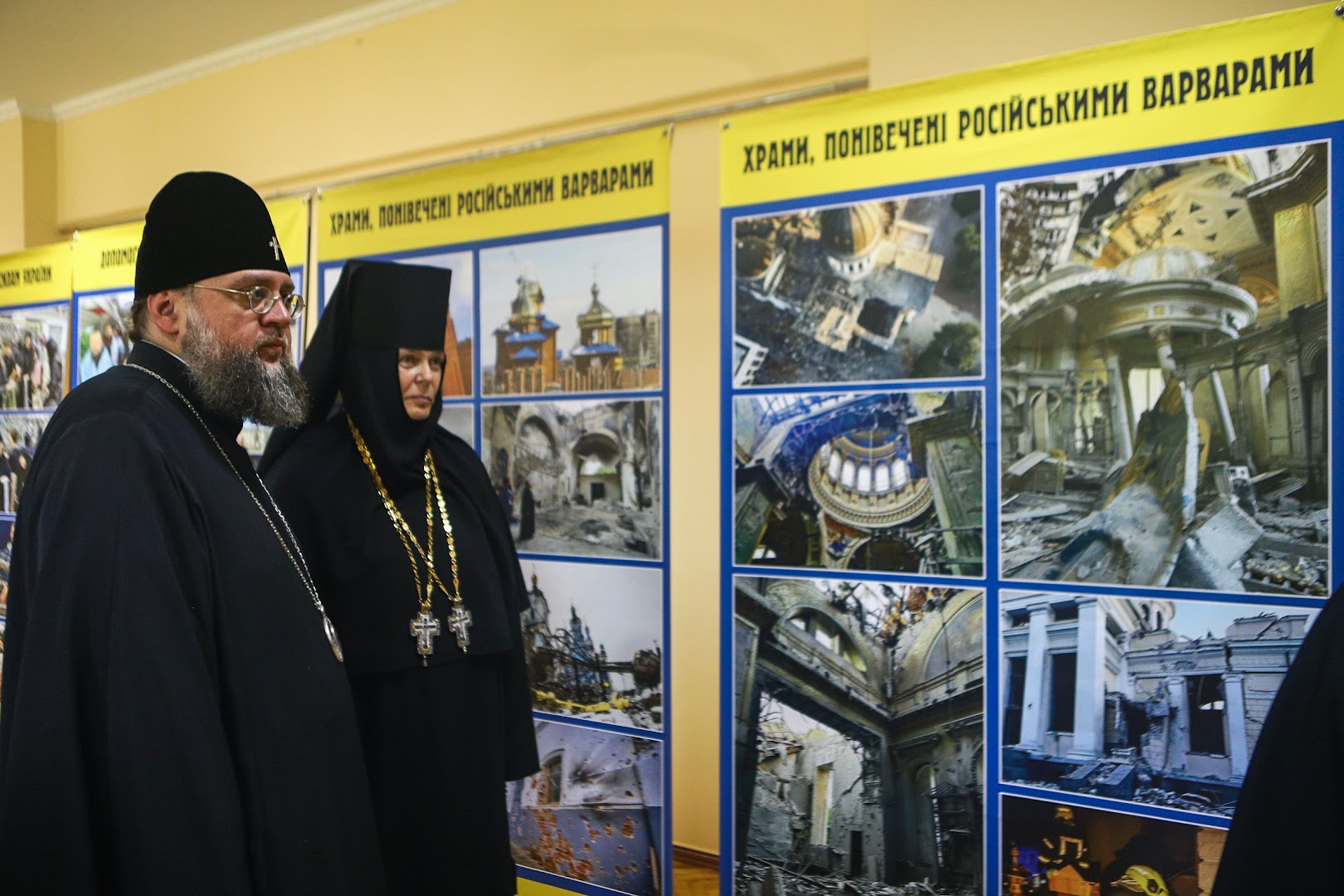Kiev : une exposition sur le rôle de l'Église orthodoxe ukrainienne pendant la guerre