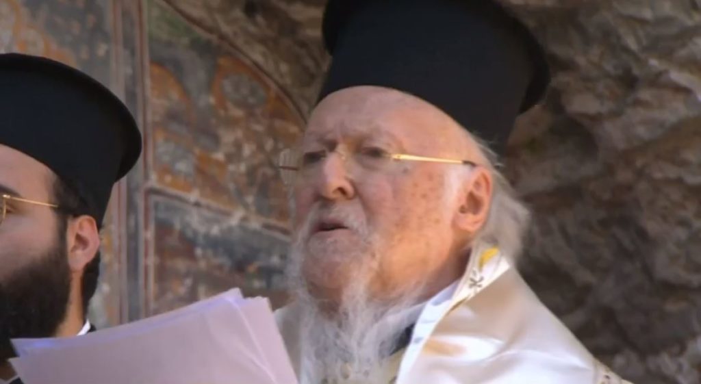 Le patriarche Bartholomée a célébré la liturgie de la Dormition au monastère de Soumela