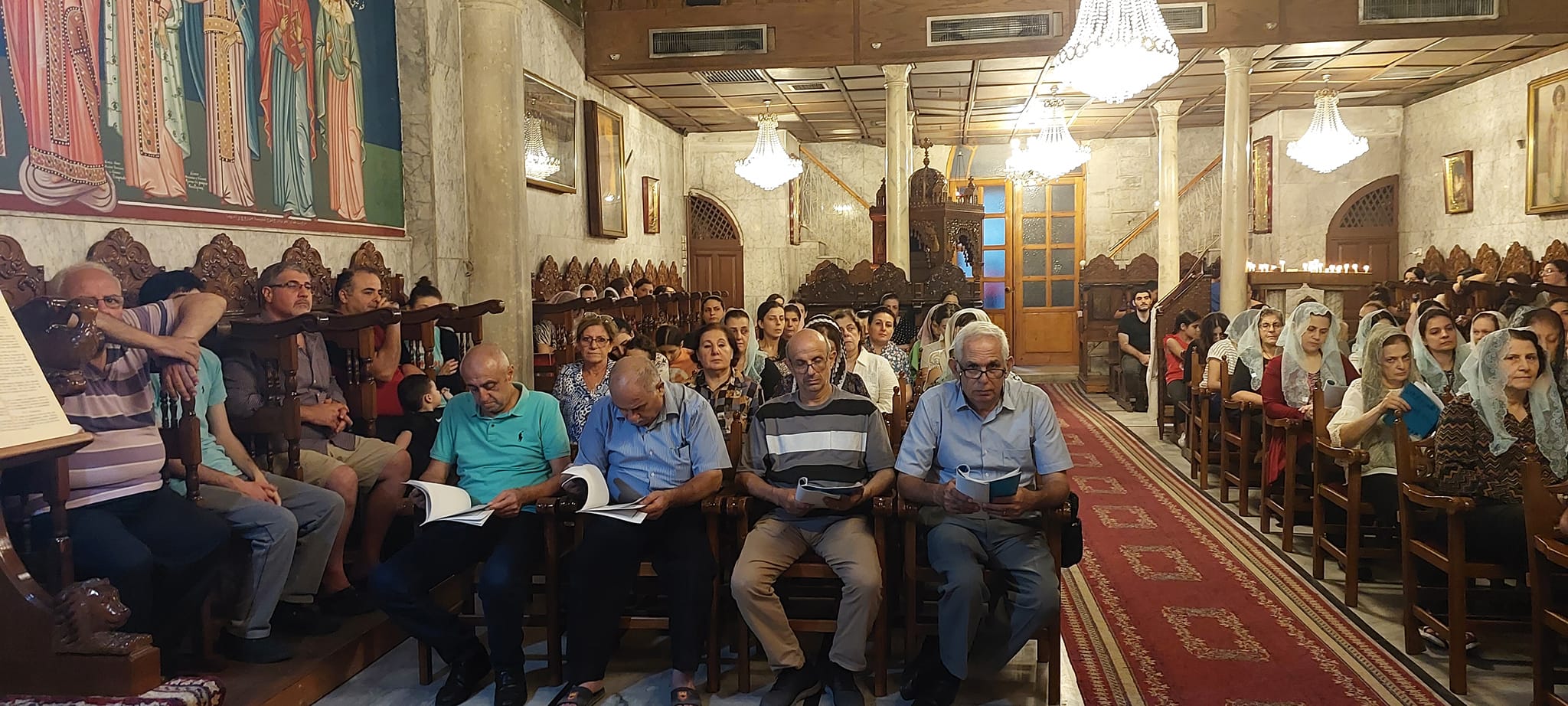 Des centaines de civils sont abrités au monastère Saint-Porphyre dans la bande de Gaza