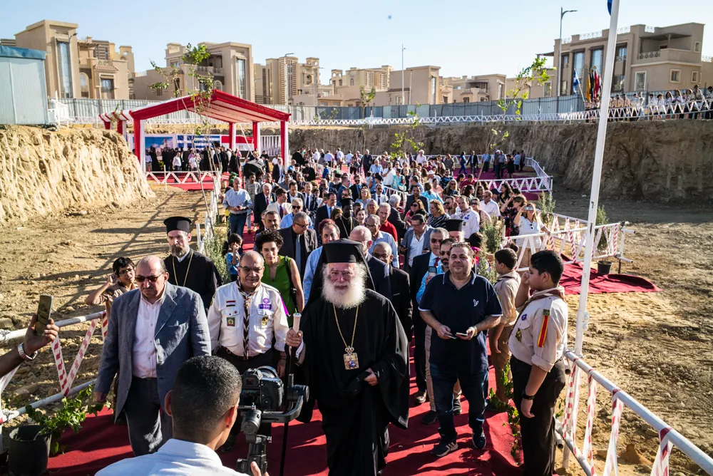 Le patriarche d’Alexandrie Théodore II a béni les fondations d’une église orthodoxe dans la nouvelle capitale administrative égyptienne