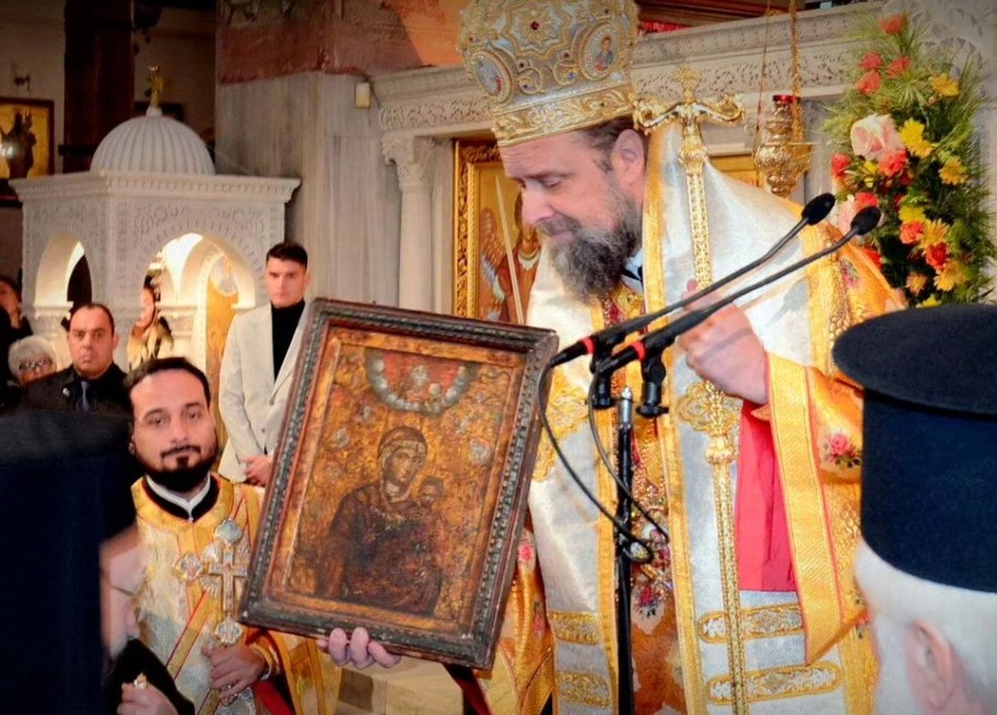 Une icône, sauvée de l’incendie de 1917, a été restituée à la basilique Saint-Dimitri de Thessalonique