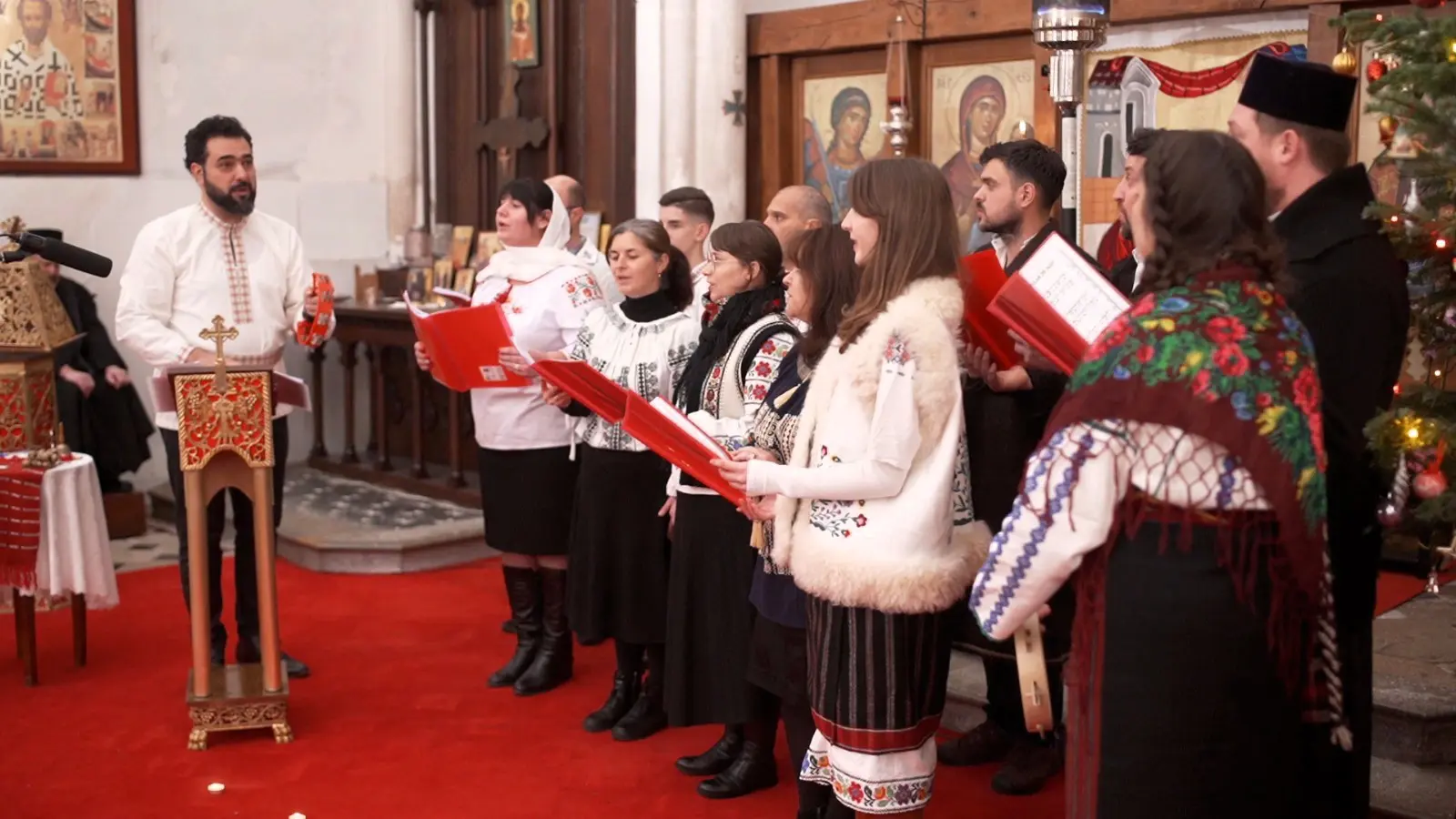 Concert de chants liturgiques et populaires de Noël au monastère orthodoxe roumain de Godoncourt