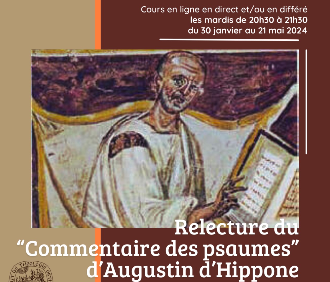 Séminaire interdisciplinaire de l’Institut Saint-Serge : « Relecture du Commentaire des psaumes d’Augustin d’Hippone »
