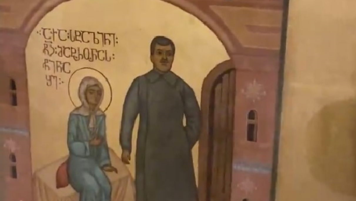 L’Église orthodoxe de Géorgie ordonne le retrait de Staline d’une icône où il était représenté aux côtés de sainte Matrone de Moscou