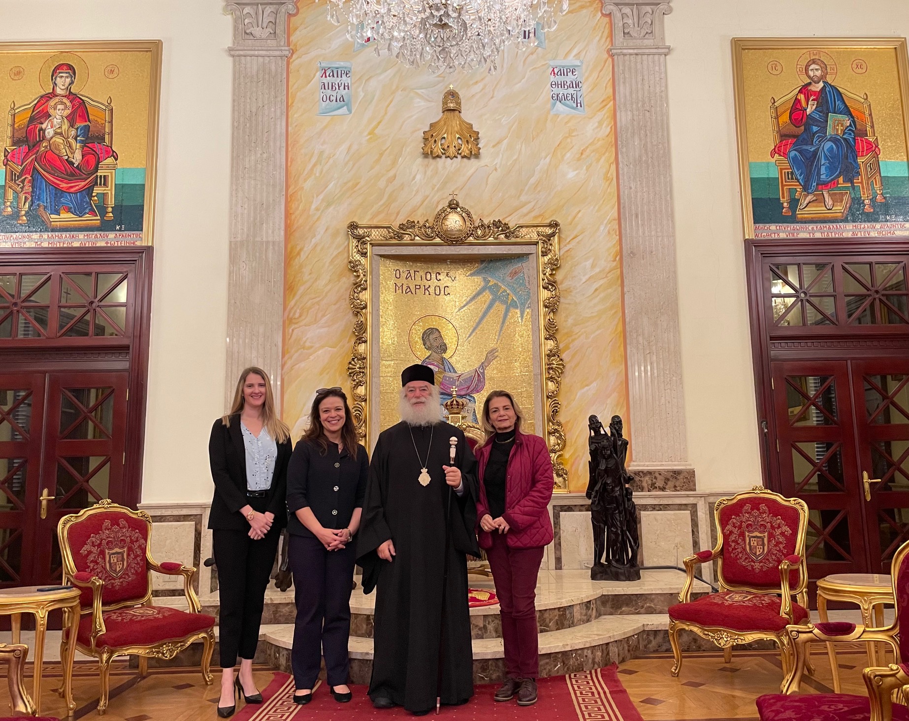 Le patriarche d’Alexandrie a rencontré le chef de mission adjoint de l’ambassade des États-Unis en Égypte