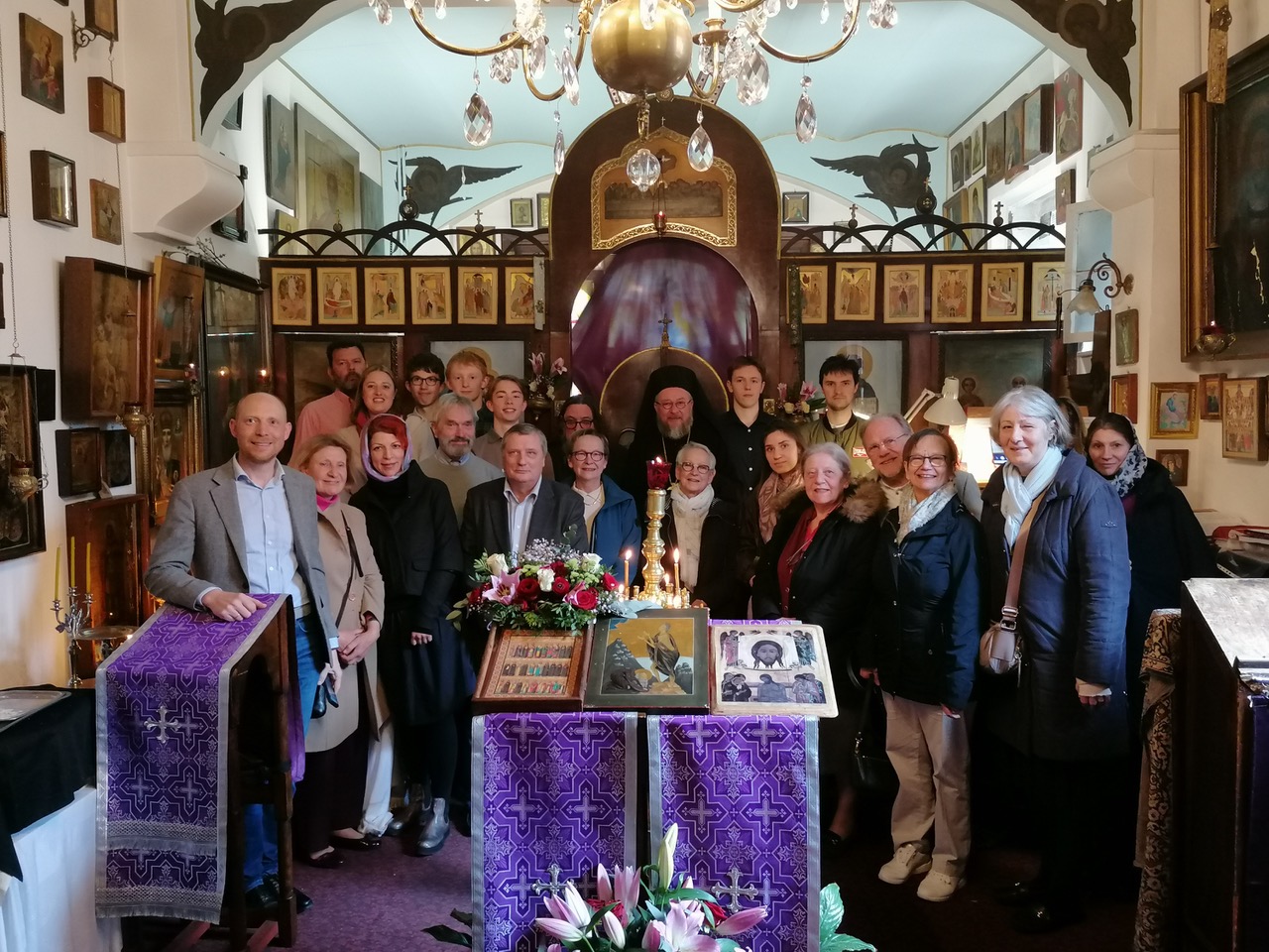 Visite pastorale de Mgr Elisée de Reoutov à Bruxelles