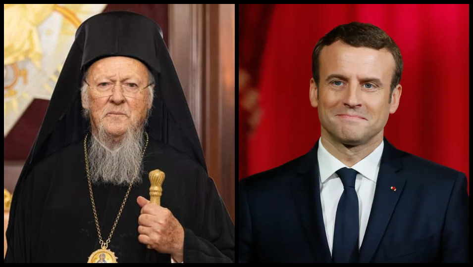 Le président Macron a reçu le patriarche œcuménique Bartholomée Ier