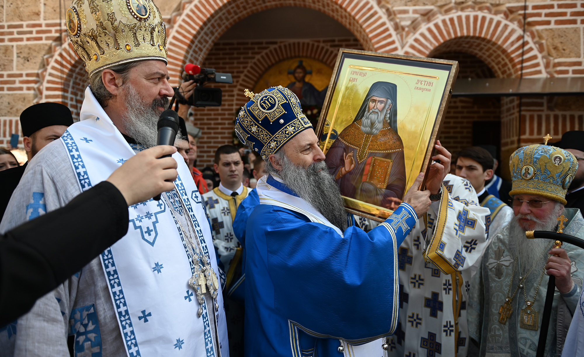 Fête de saint Justin au monastère de Ćelije (Serbie)