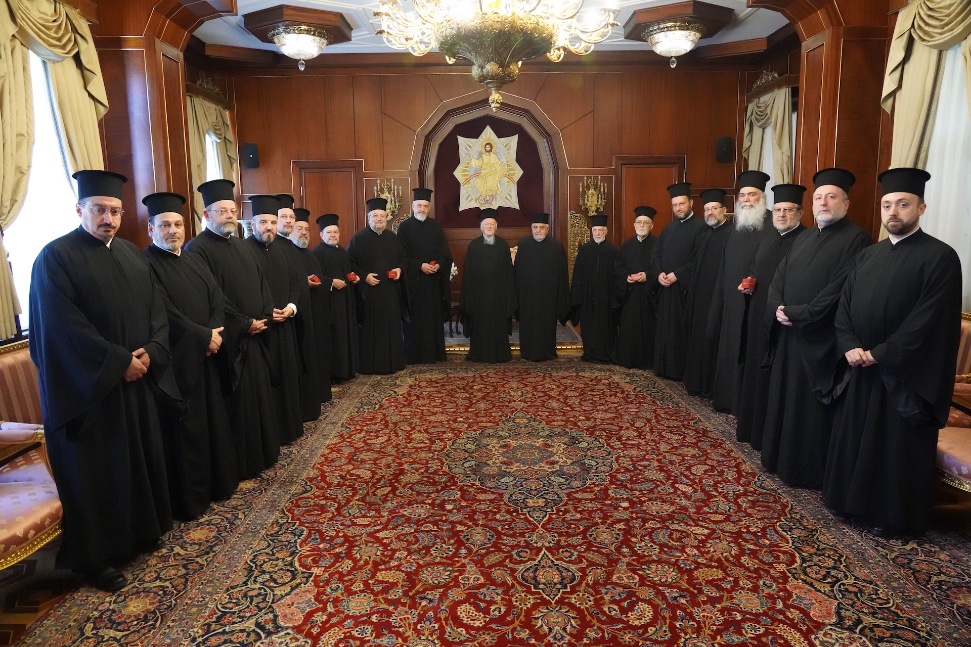 Le patriarche œcuménique a reçu les vœux de Pâques de la hiérarchie du Trône de Constantinople