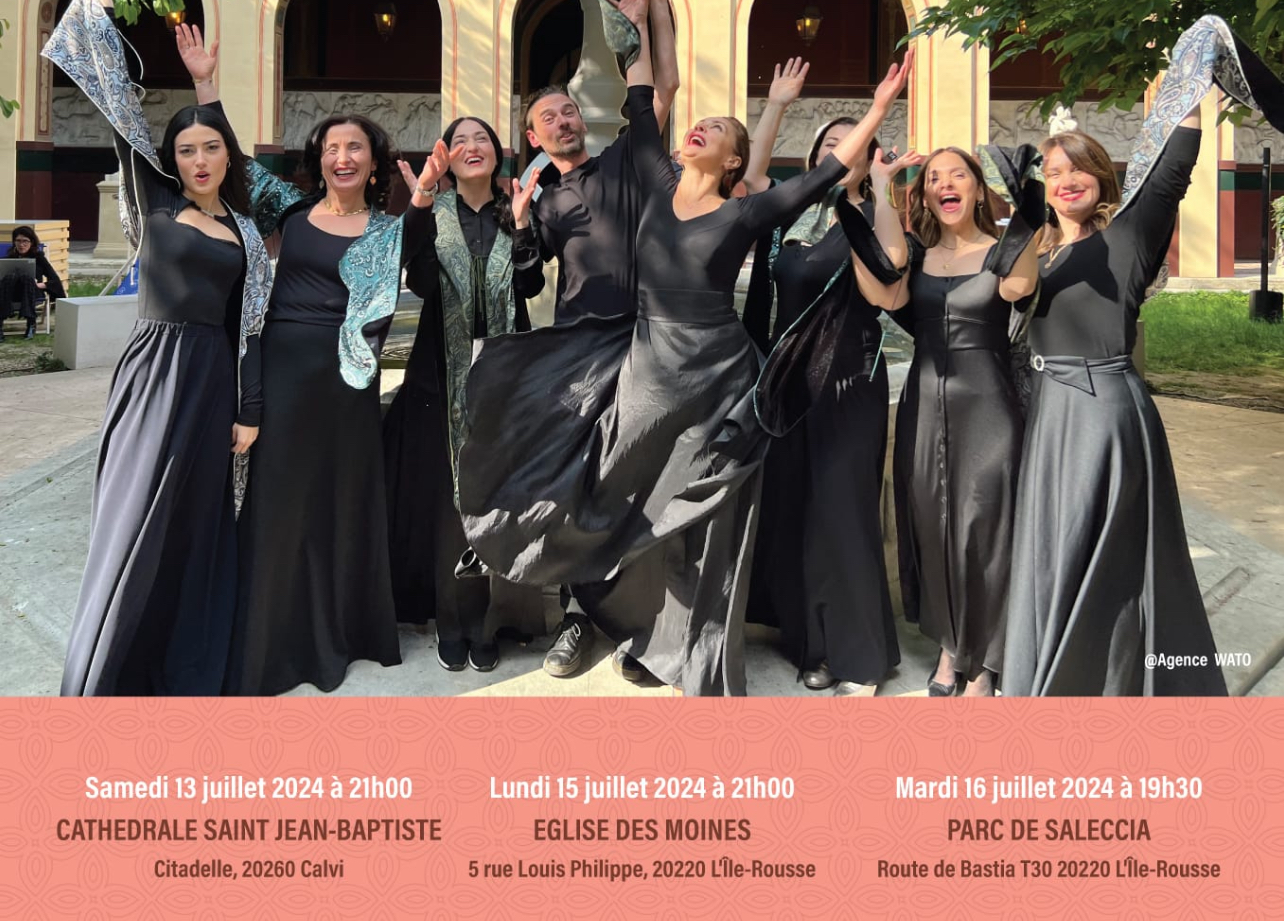 L’ensemble Harmonie géorgienne en tournée exceptionnelle en Corse