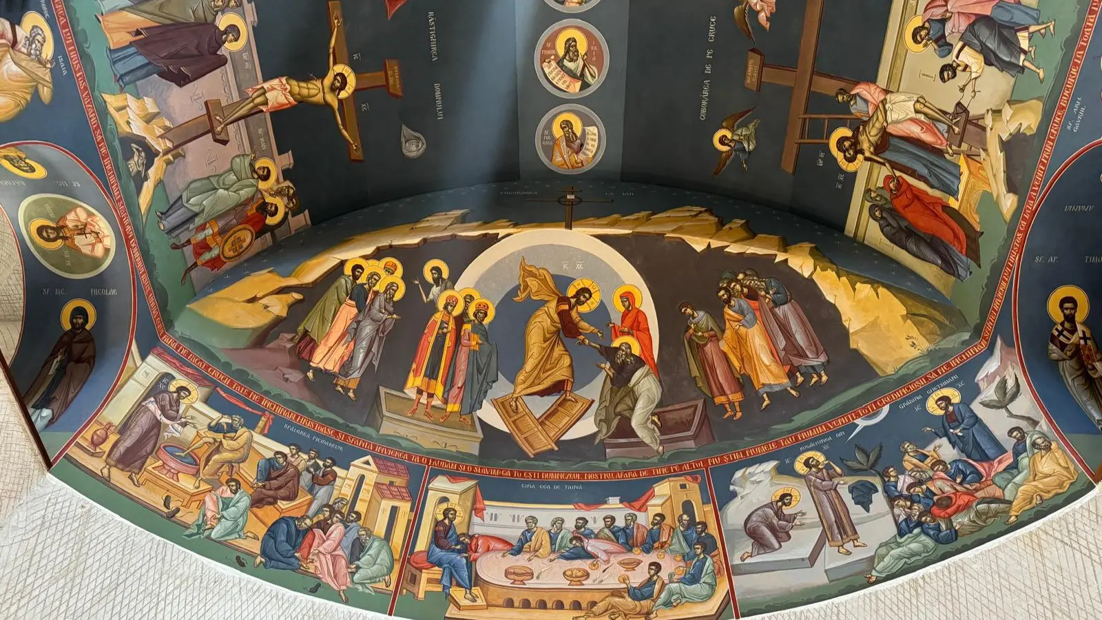 Annonce de l’achèvement d’une phase importante de la peinture de fresques à la cathédrale orthodoxe roumaine de Madrid