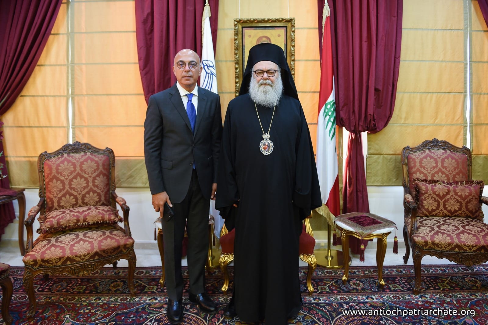 Le patriarche Jean d’Antioche rencontre le nouvel ambassadeur du Liban aux Émirats arabes unis