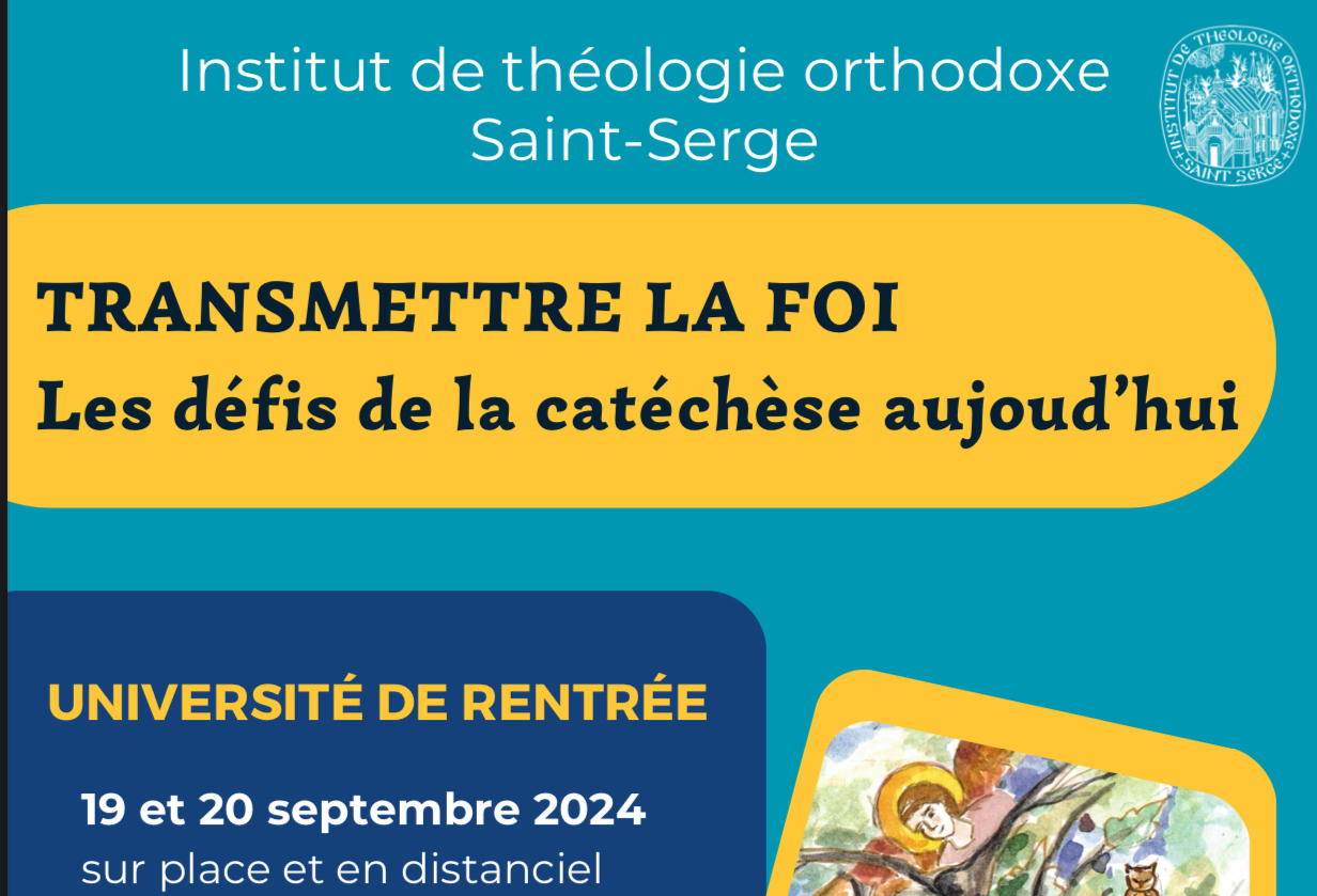 Université de rentrée : « Transmettre la foi. Les défis de la catéchèse aujourd’hui »